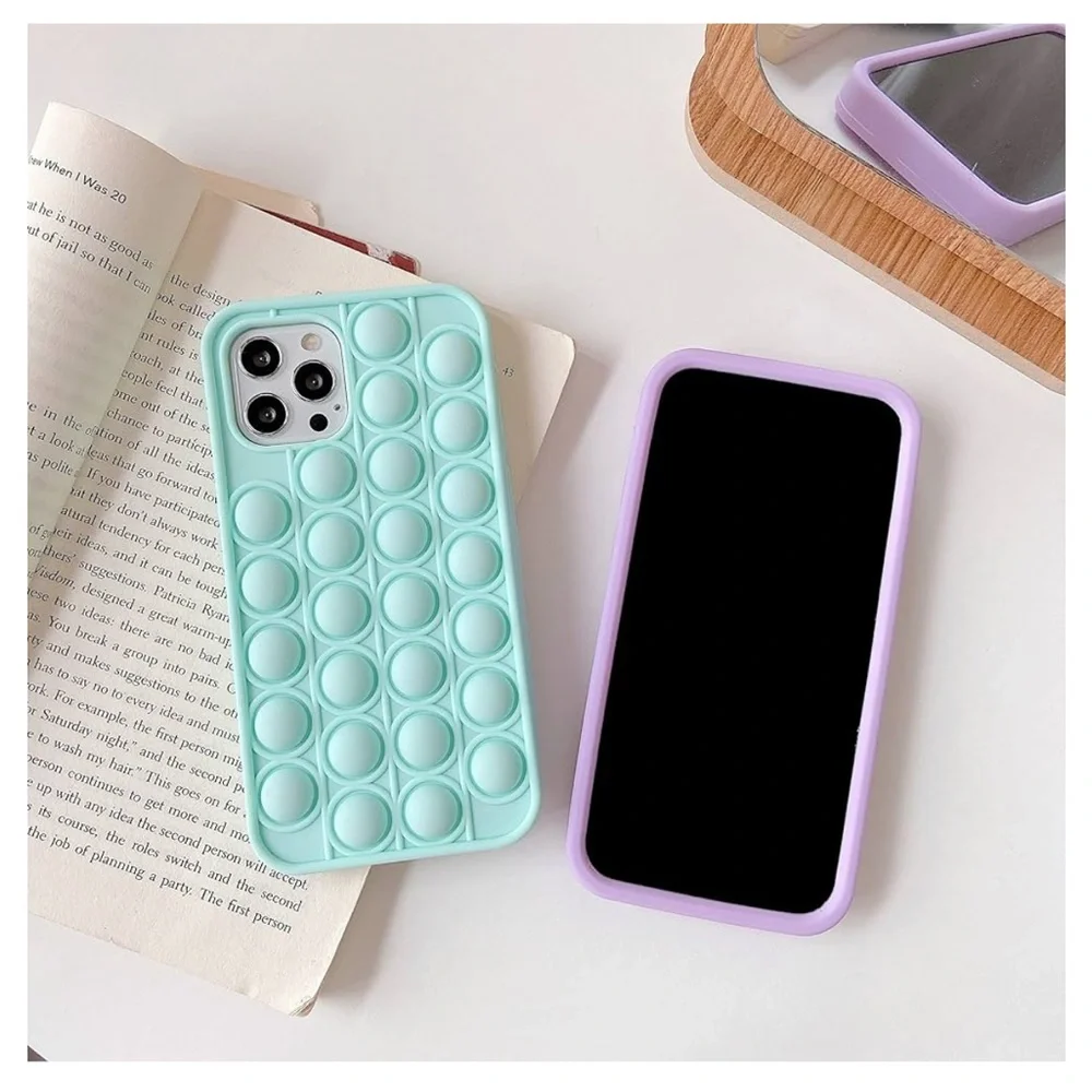 ✨NEW: iPhone 12 Mini Phone Cover | Fidget | Mint iPhone Case | Sensory Case